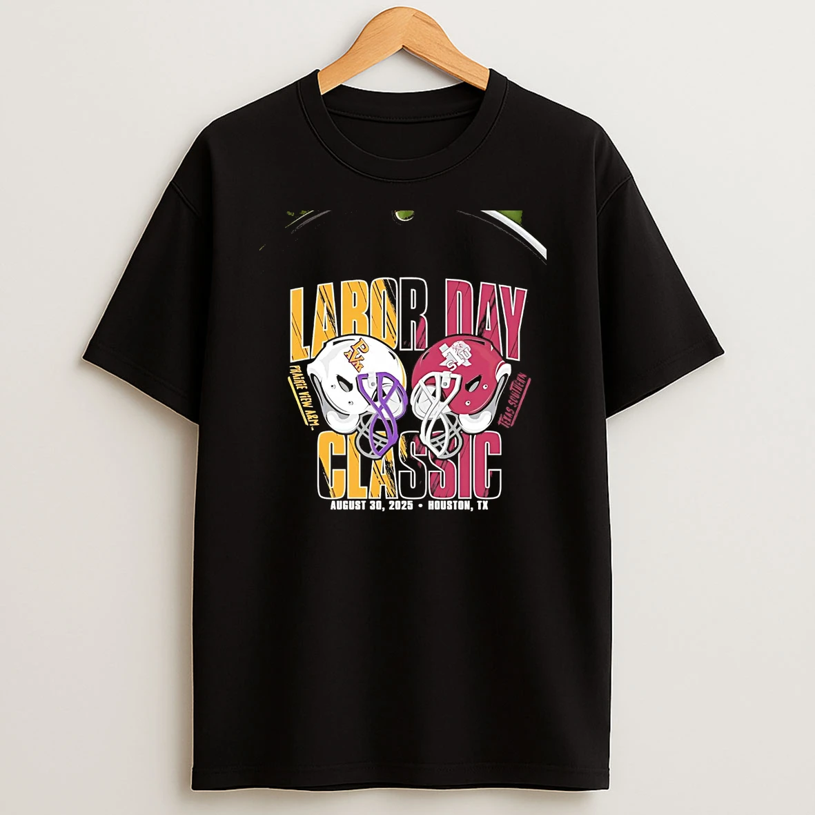 Prairie View Am Vs Texas Southern 2025 Labor Day Helmet Chriast T Shirt
