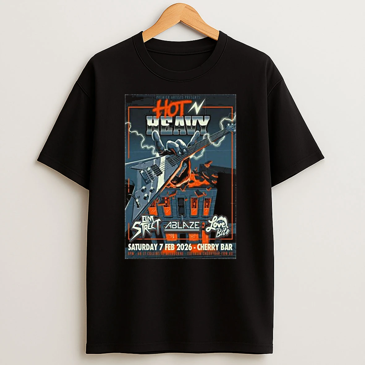Premier Artists Presents Hot N Heavy In Melbourne Aus Feb 7 2026 T Shirt