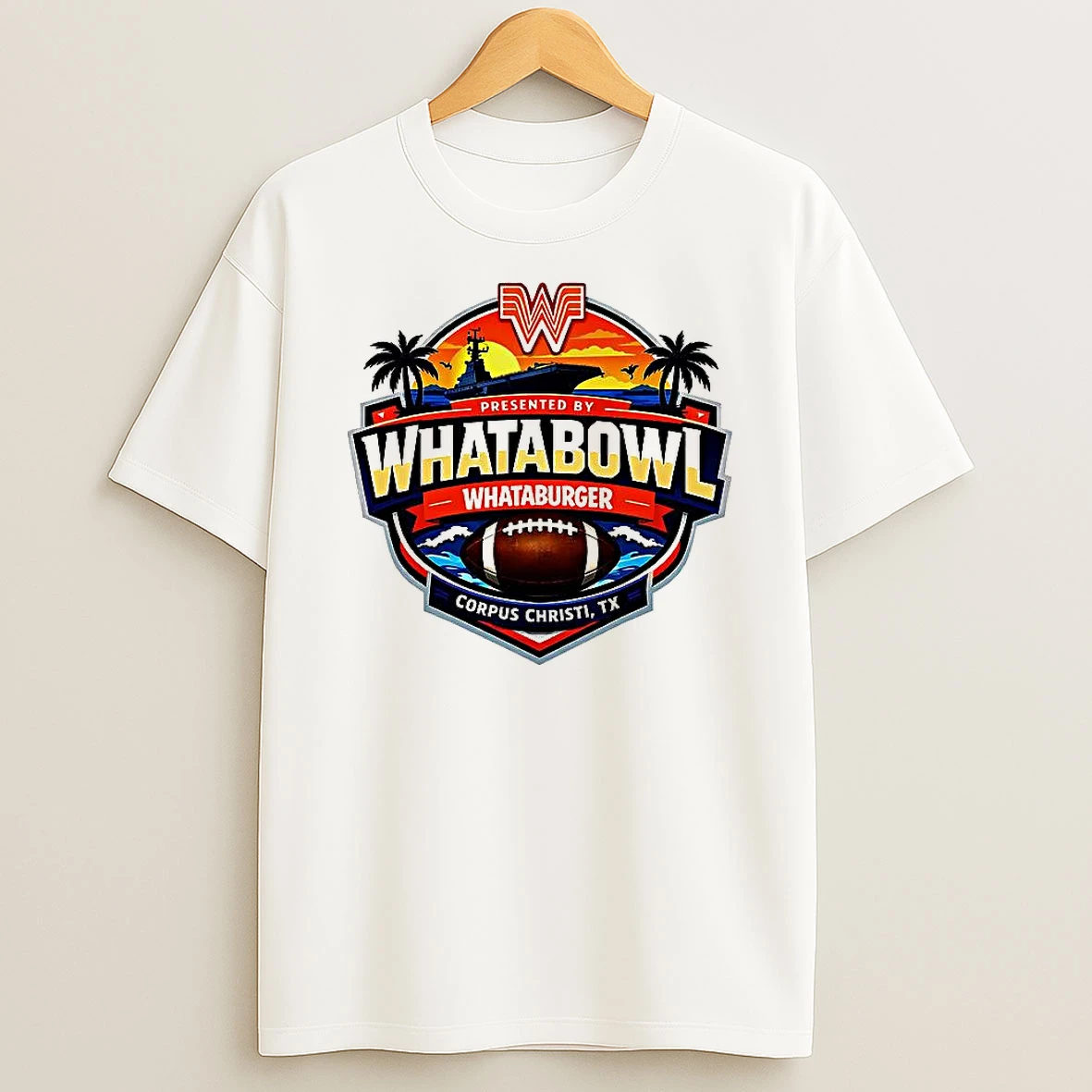 Presented By Whatbowl Whataburger Logo T Shirt
