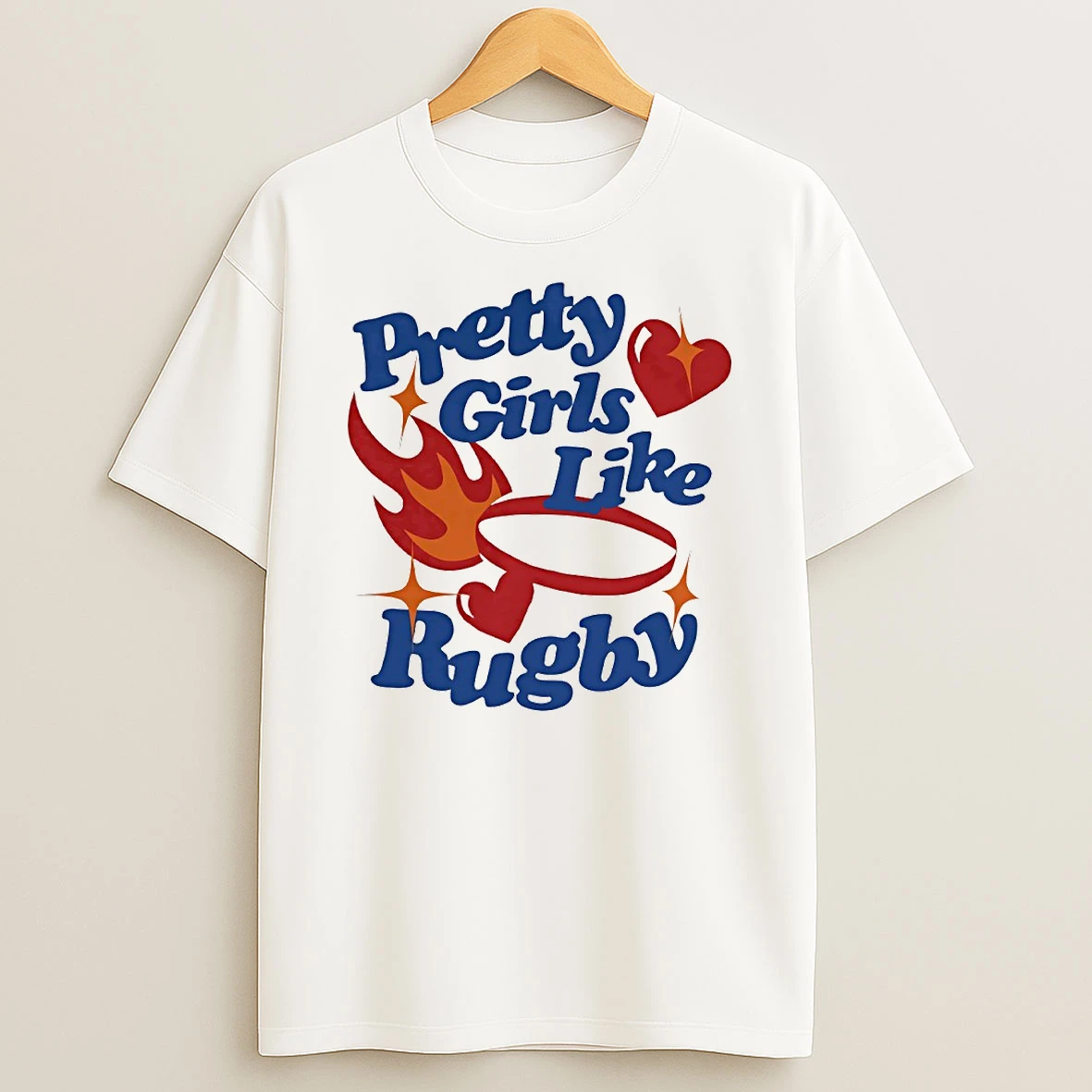 Pretty Girls Like Rugby Circle T Shirt