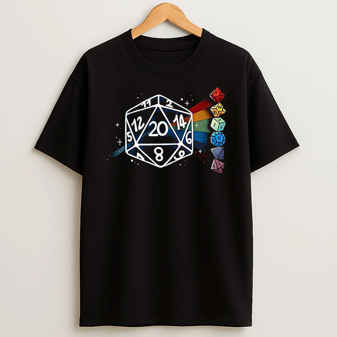 Prism Role Play Dices Physics X Dungeons And Dragons T Shirt