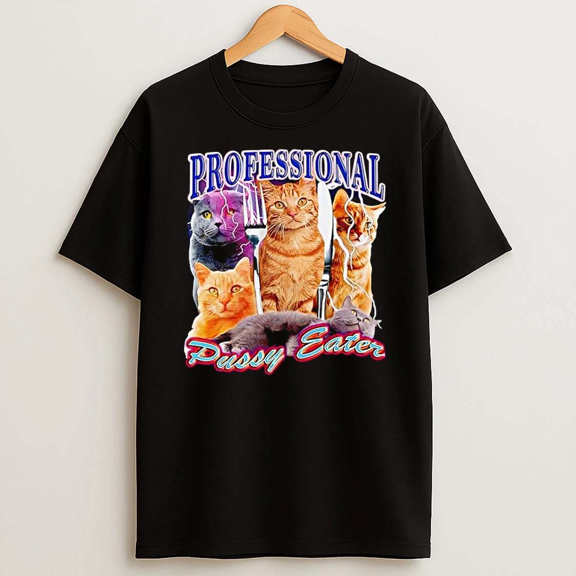 Professional Pussy Eater Cats Graphic T Shirt