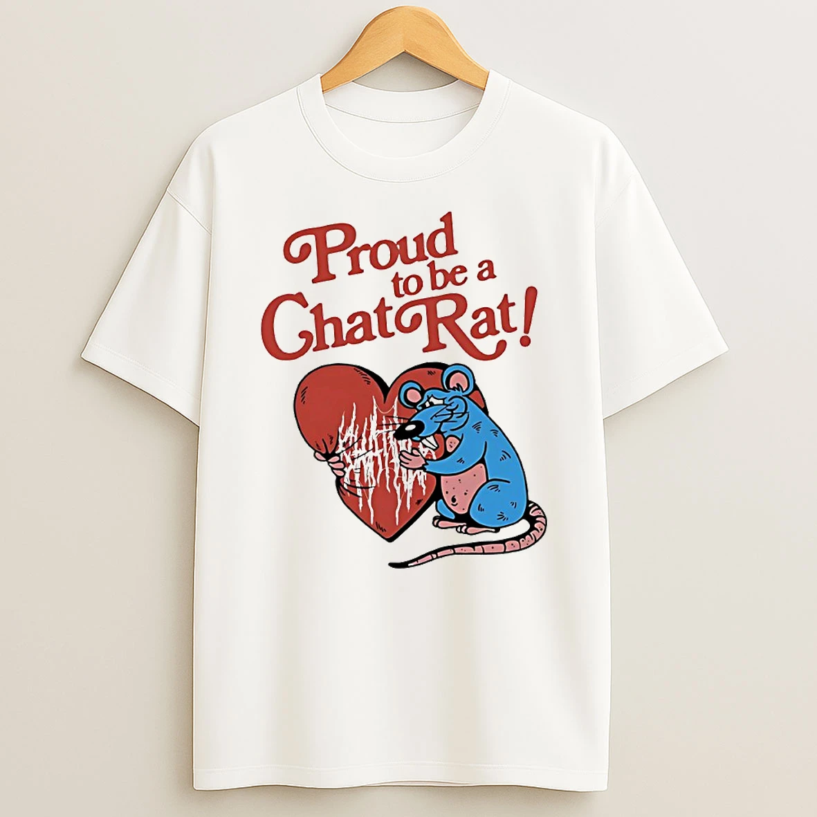 Proud To Be A Chat Rat Circle T Shirt