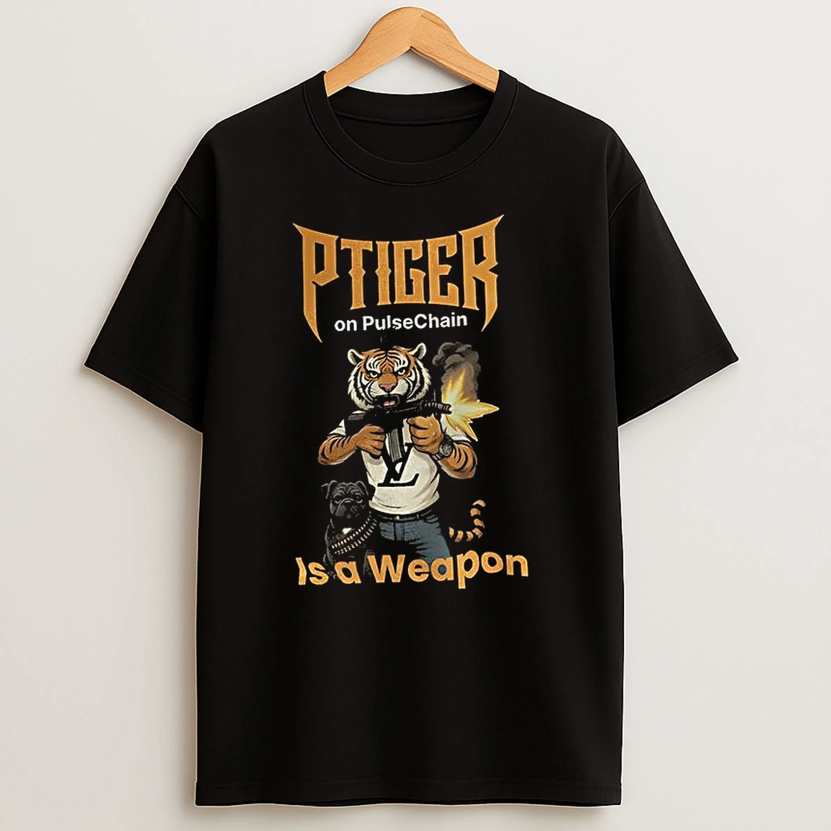 Ptiger On Pulsechain Is A Weapon T Shirt