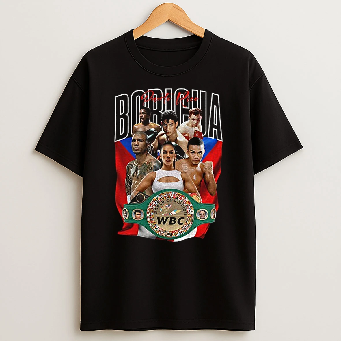Puerto Rican Boricua Boxing Wbc Legends Pride Graphic T Shirt