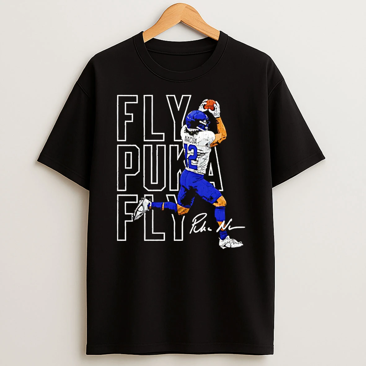 Puka Nacua Los Angeles Rams Fly Puka Fly Signature T Shirt
