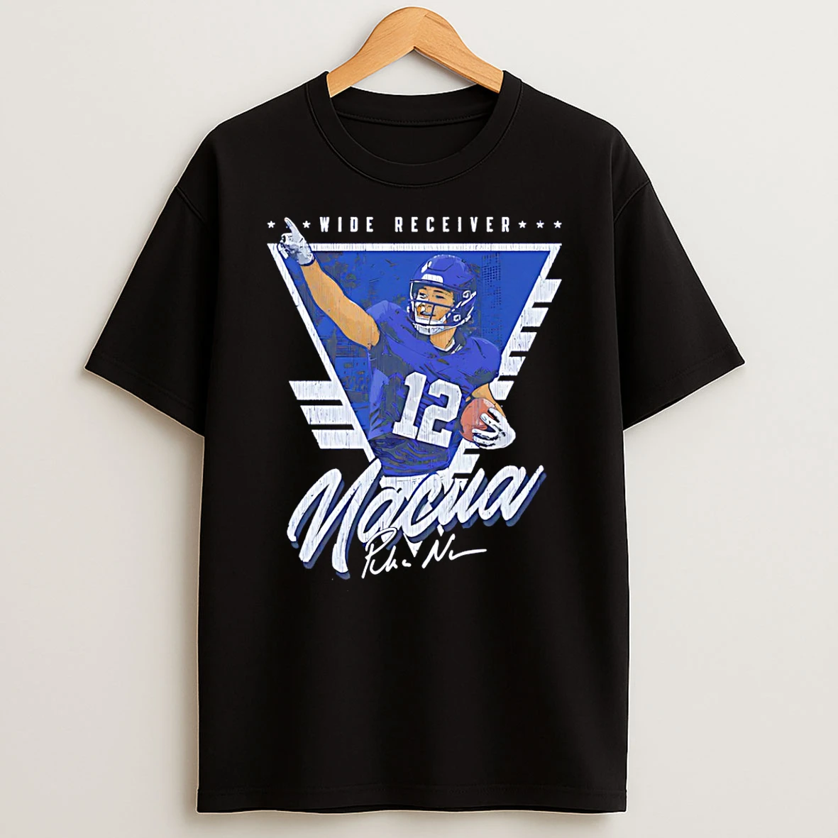 Puka Nacua Los Angeles Rams Triangle Signature T Shirt
