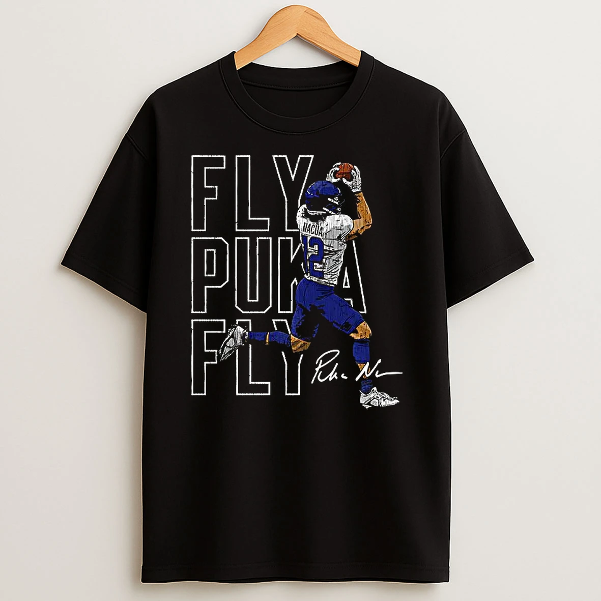 Puka Nacua Los Angeles Rams Football Fly Puka Fly Signature T Shirt