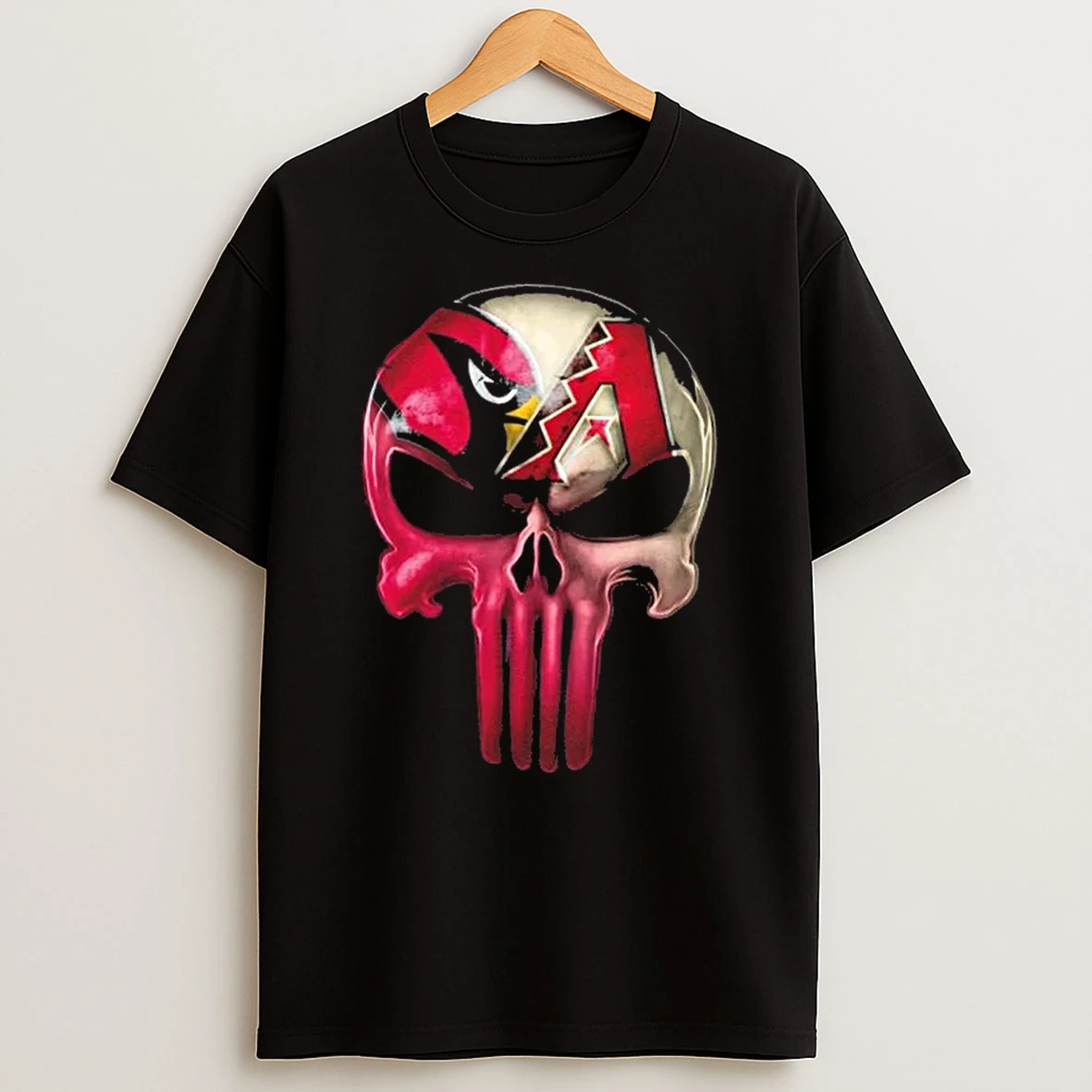 Punisher Skull Arizona City Sports Cardinals X Diamondbacks T Shirt