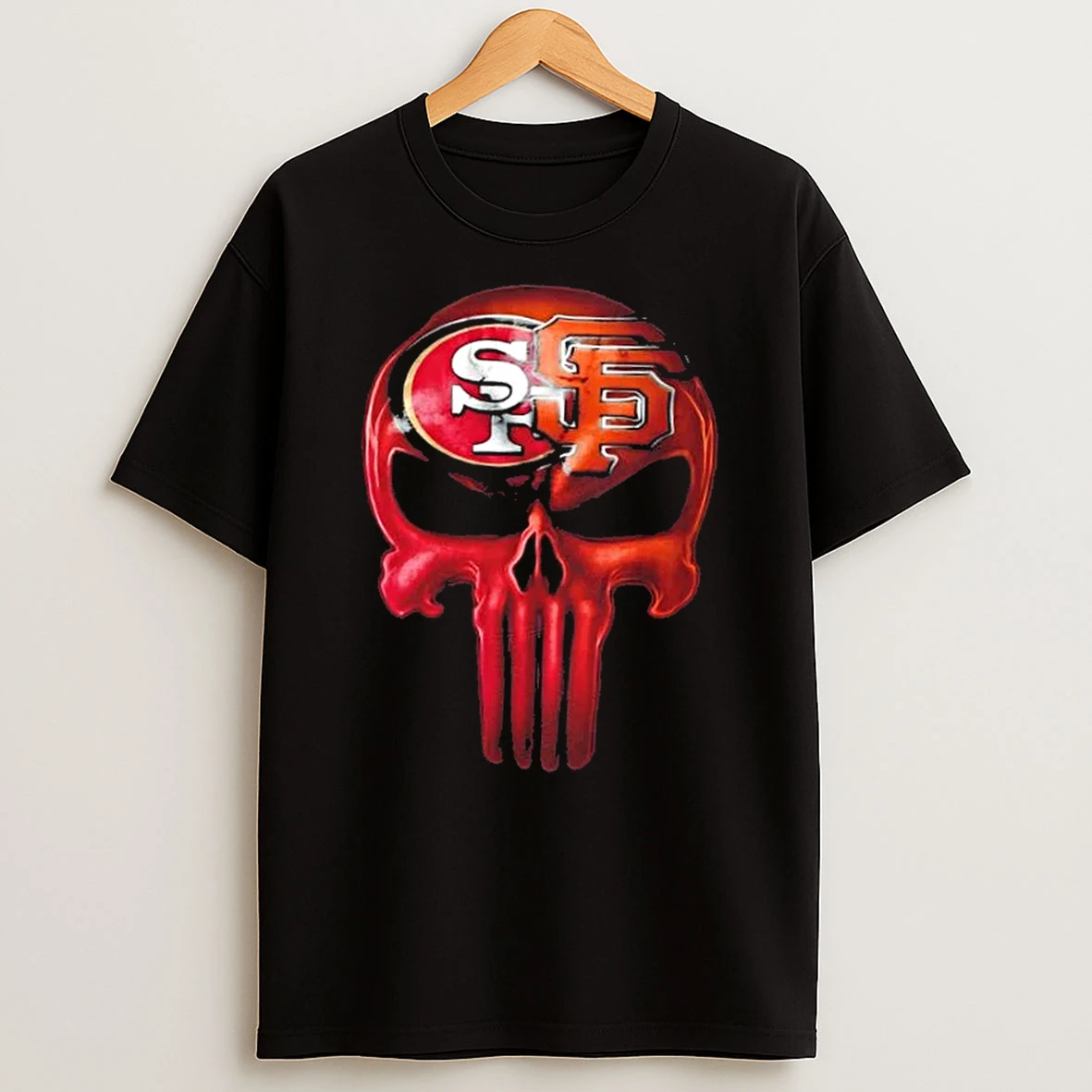 Punisher Skull San Francisco City Sports 49ers X Giants T Shirt