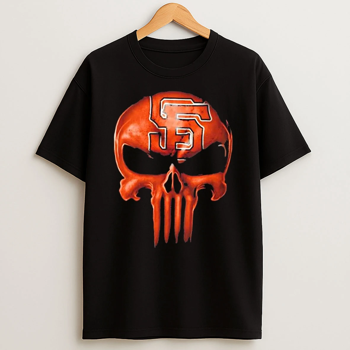 Punisher Skull X San Francisco Giants Baseball Logo T Shirt