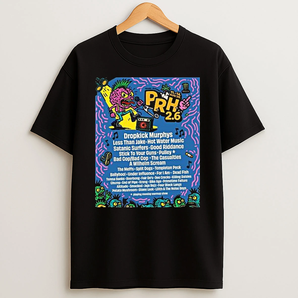 Punk Rock Holiday August 11 14 2026 Tolmin Slovenia T Shirt