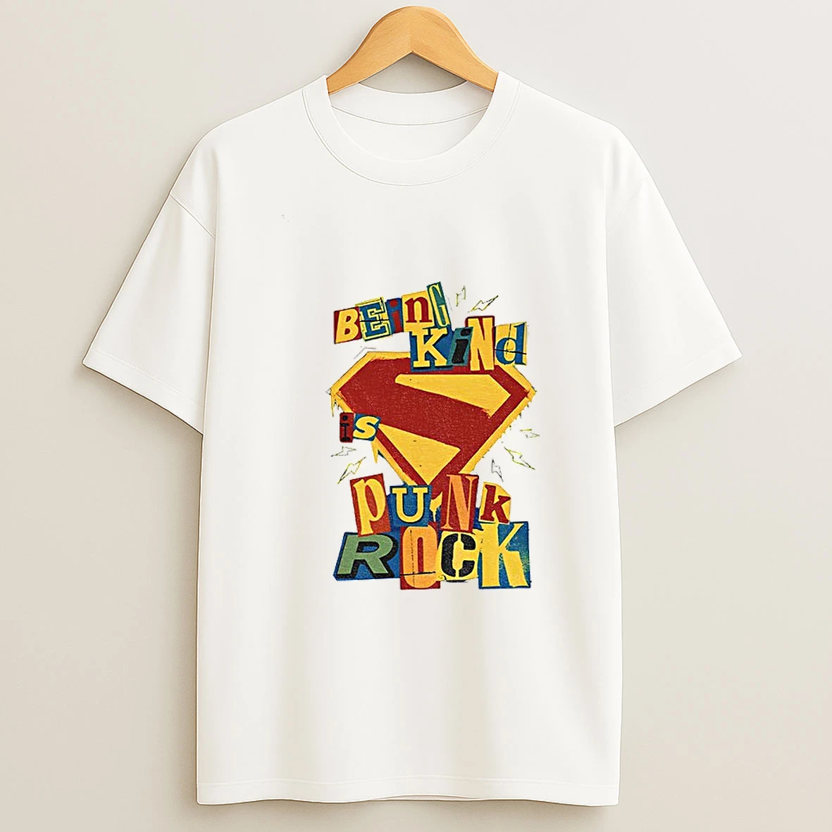 Punk Rock Superman Being Kind Is Punk Rock T Shirt