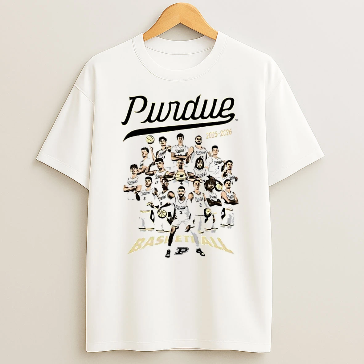 Purdue Boilermakers Basketball 2025 2026 Team T Shirt