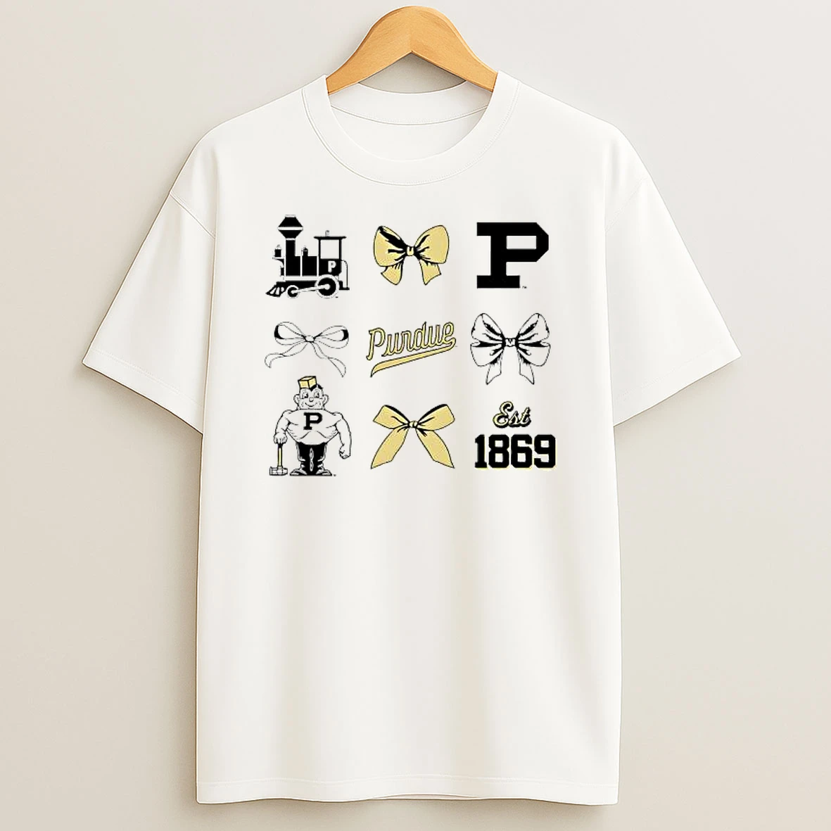 Purdue University Bow Est 1869 Items T Shirt