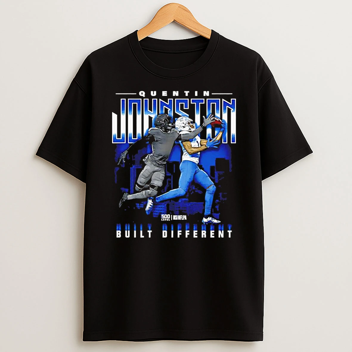 Quentin Johnston Los Angeles Chargers Nfl Built Different Skyline T Shirt