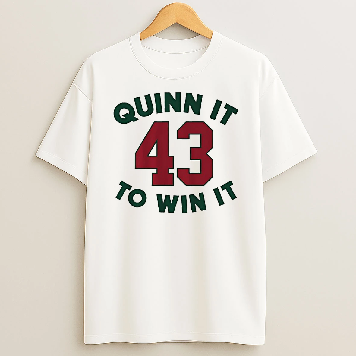 Quinn It To Win It Minnesota Wild Hockey Quinn Hughes 43 Circle T Shirt