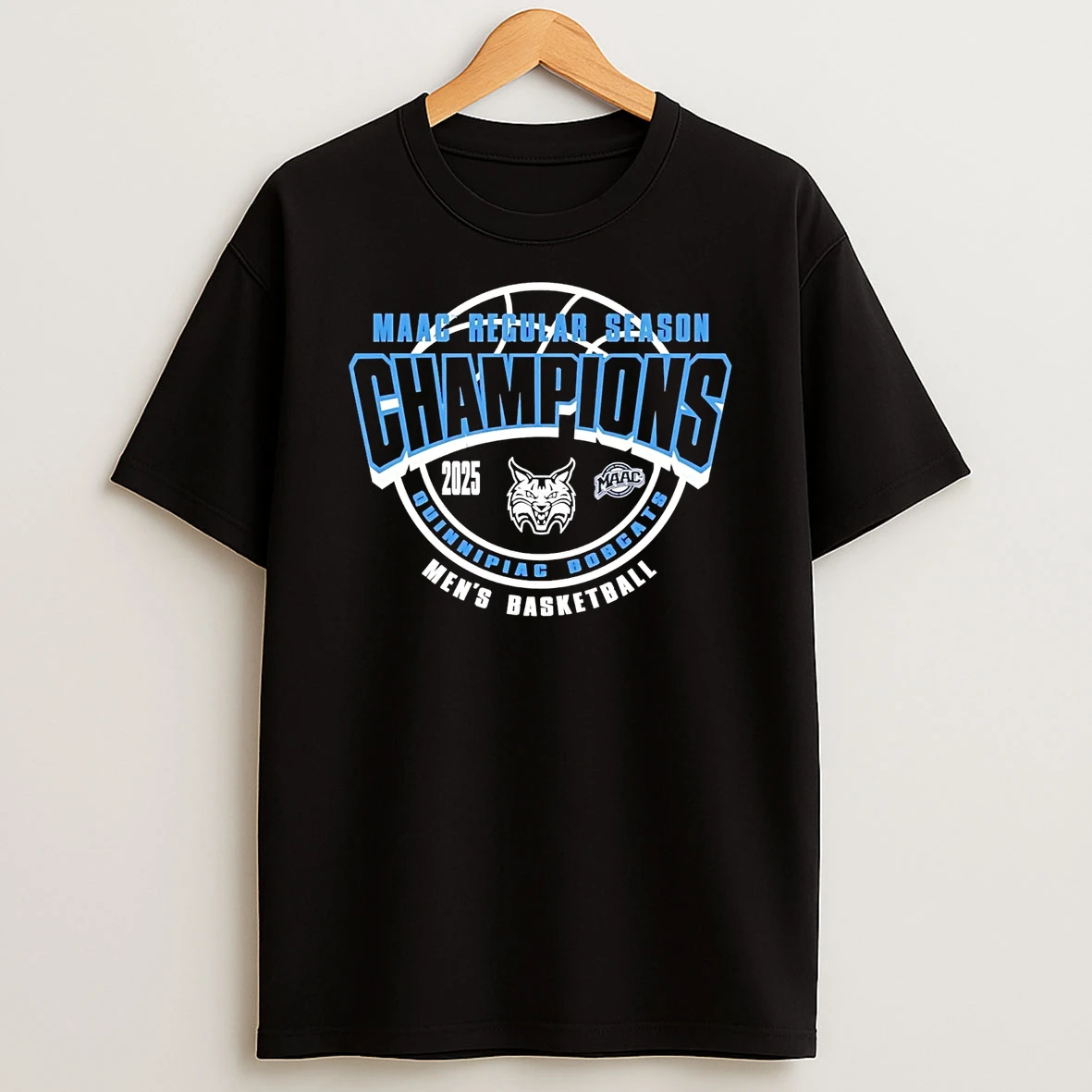 Quinnipiac Bobcats 2025 Maac Mens Regular Season Champions T Shirt