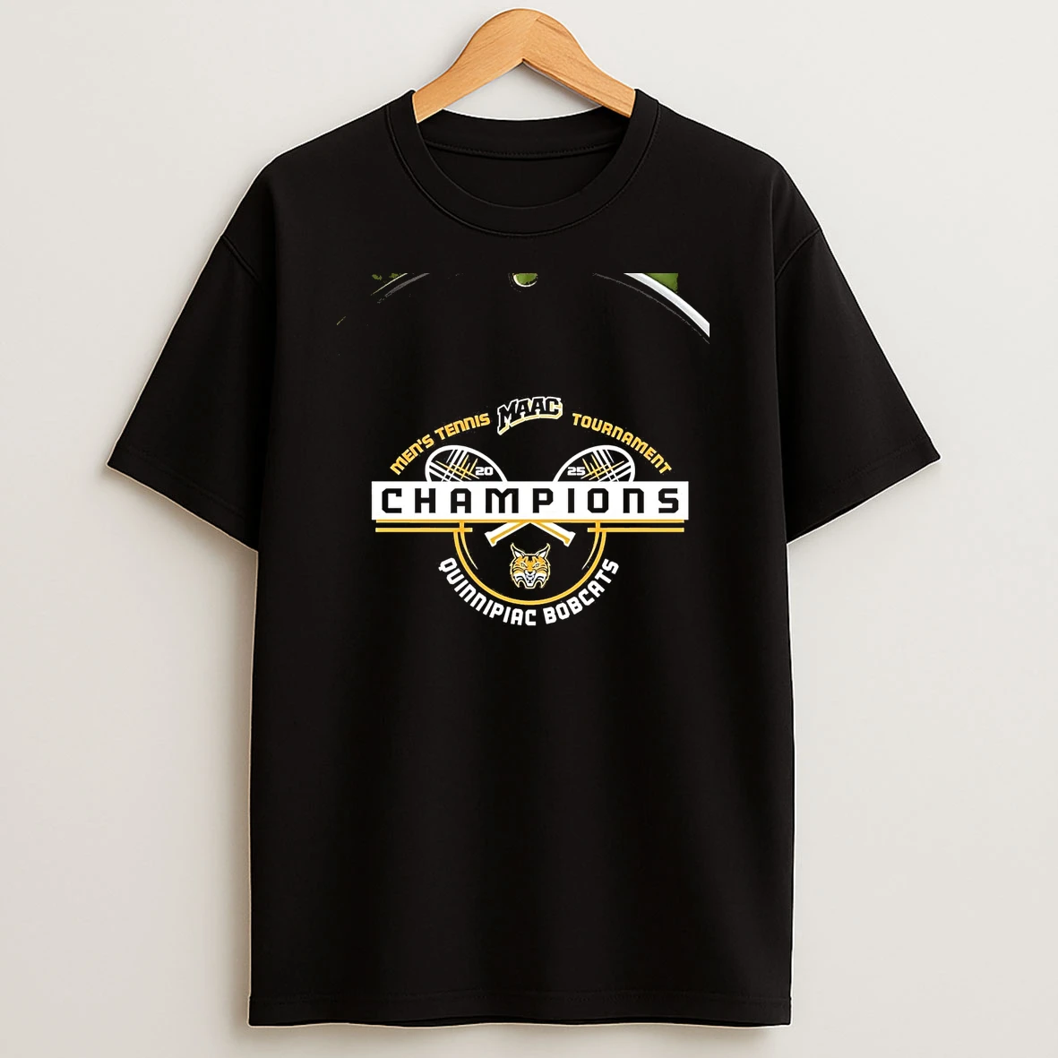 Quinnipiac Bobcats 2025 Maac Mens Tennis Tournament Champions Chriast T Shirt