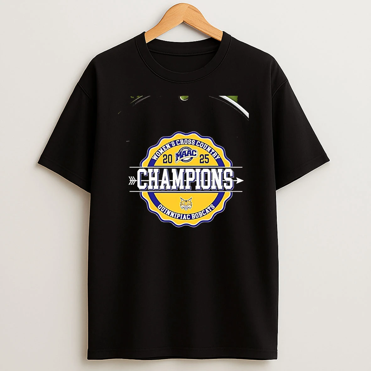 Quinnipiac Bobcats Womens Cross Country 2025 Maac Champions Chriast T Shirt