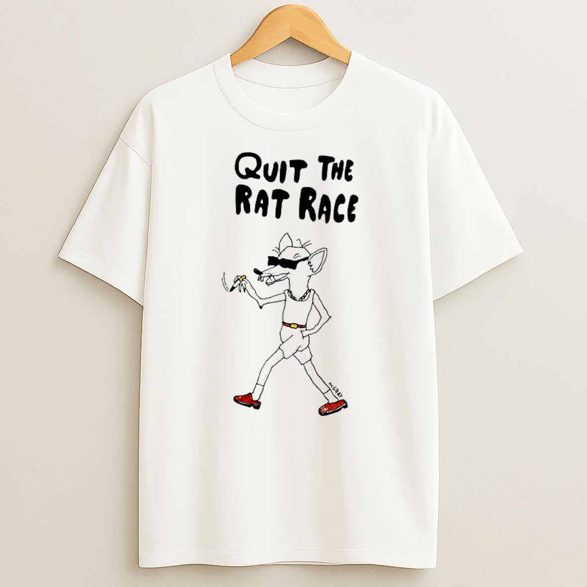 Quit The Rat Race Graphic T Shirt