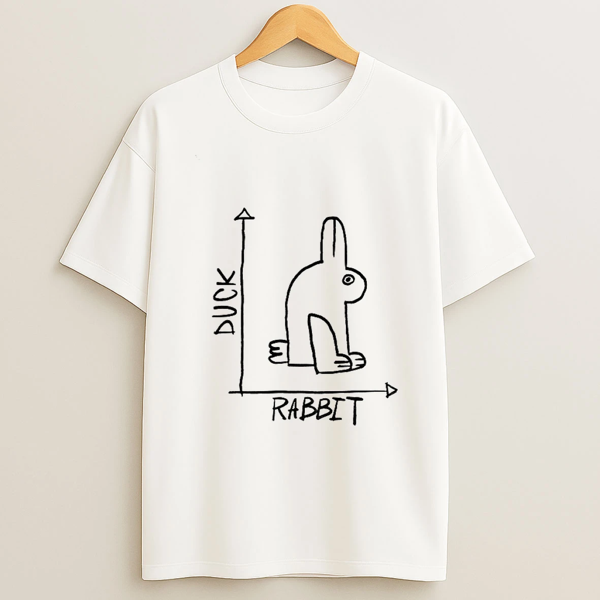 Rabbit Duck Graph Meme T Shirt