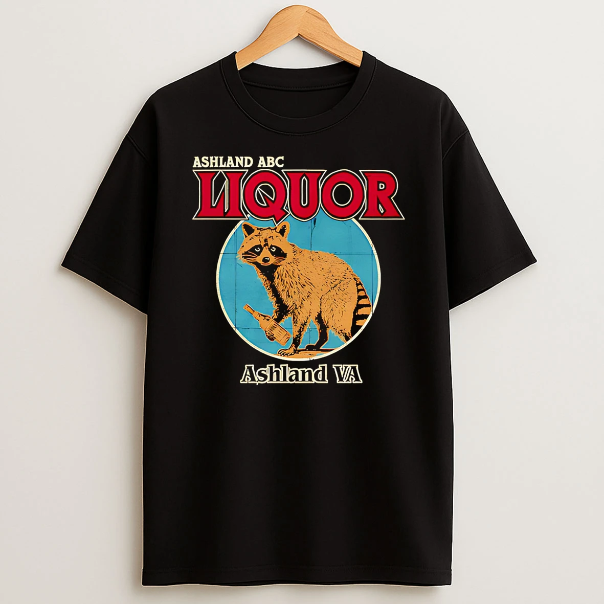 Raccoon Ashland Liquor T Shirt