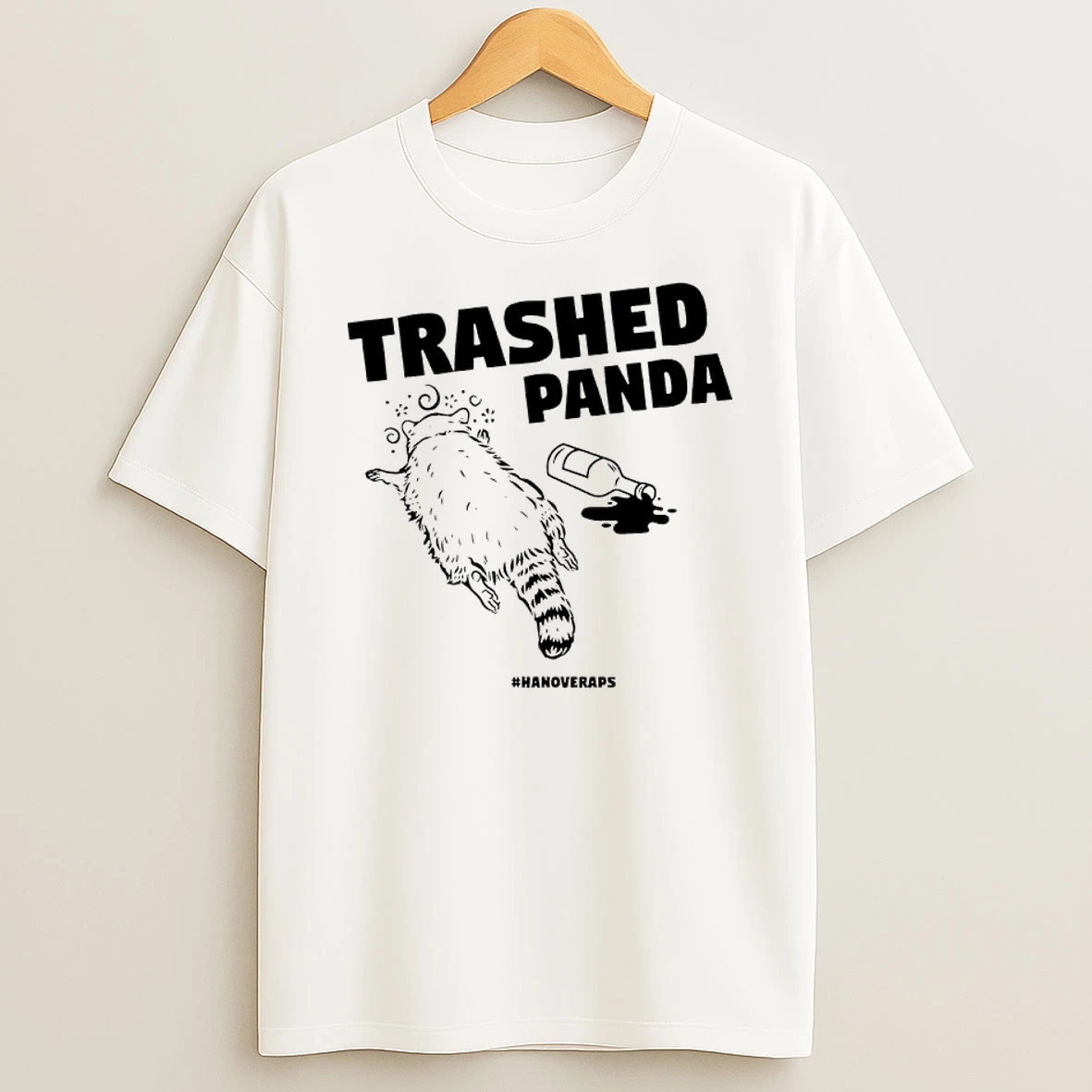 Raccoon Trashed Panda T Shirt