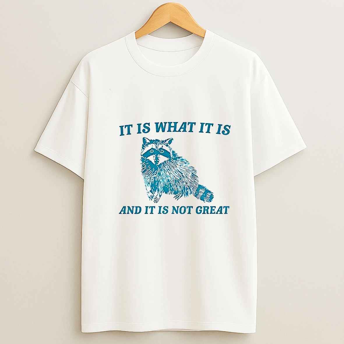 Raccoon It Is What It Is And It Is Not Great Vintage T Shirt