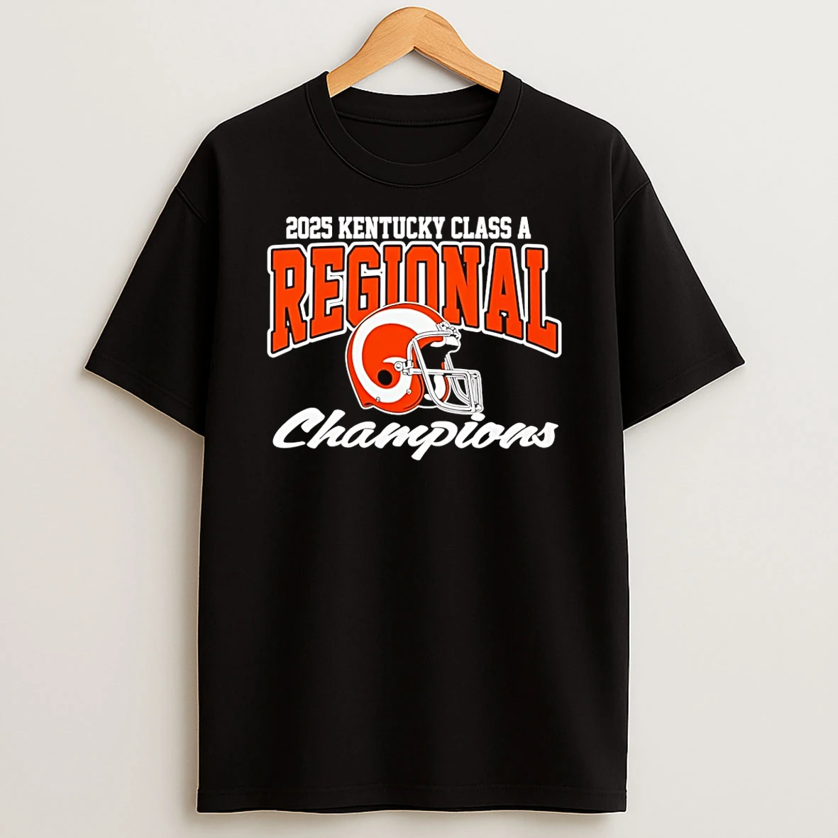 Raceland Rams 2025 Football Regional Champions Helmet T Shirt