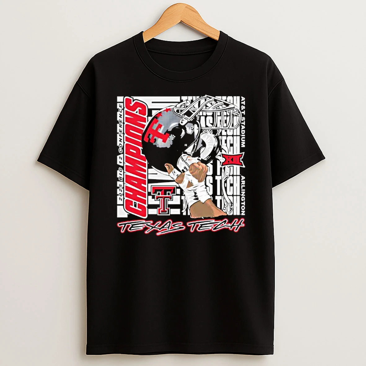 Raise Em Up Texas Tech Red Raiders Big 12 Football Champs T Shirt