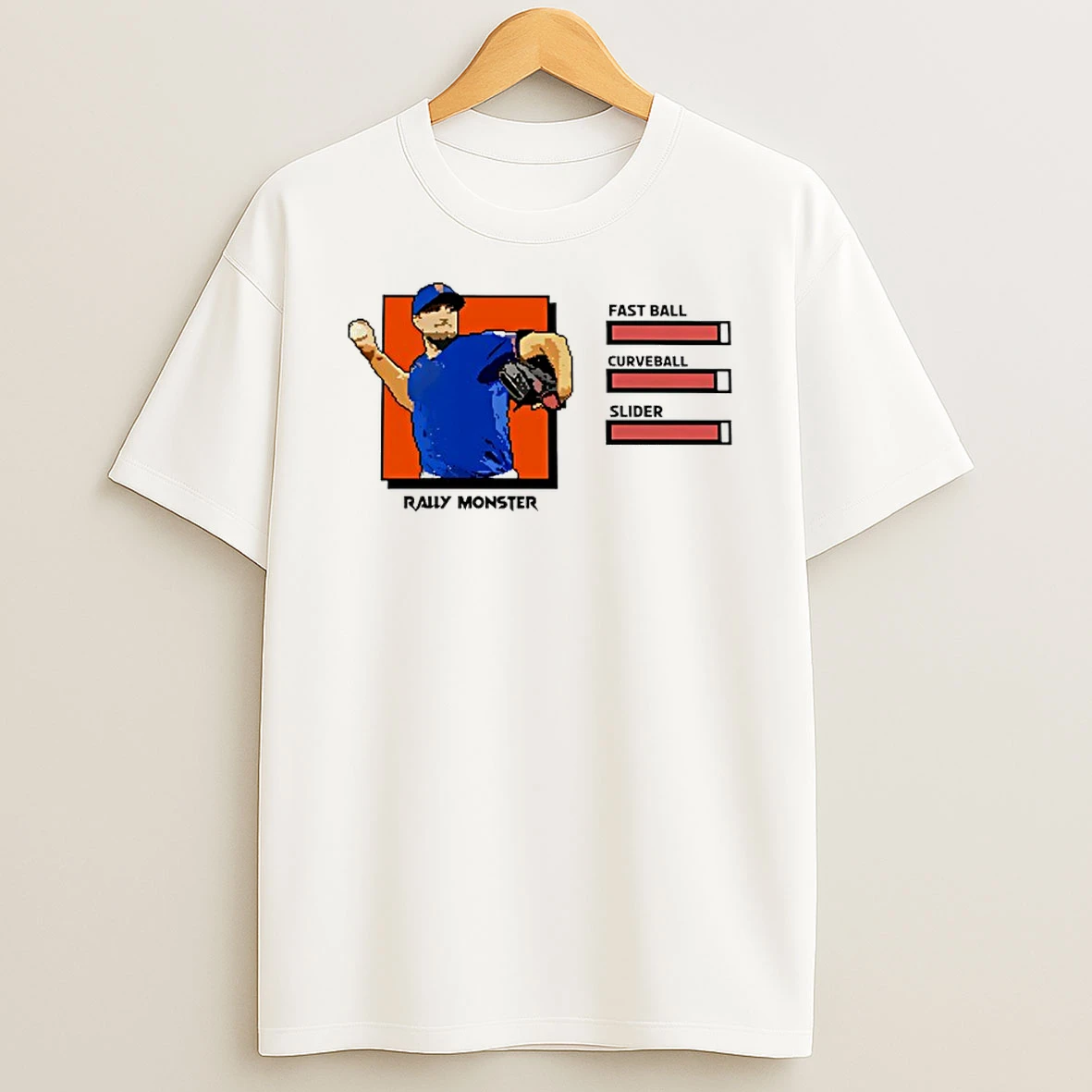 Rally Monster Fastball Curveball Slider T Shirt