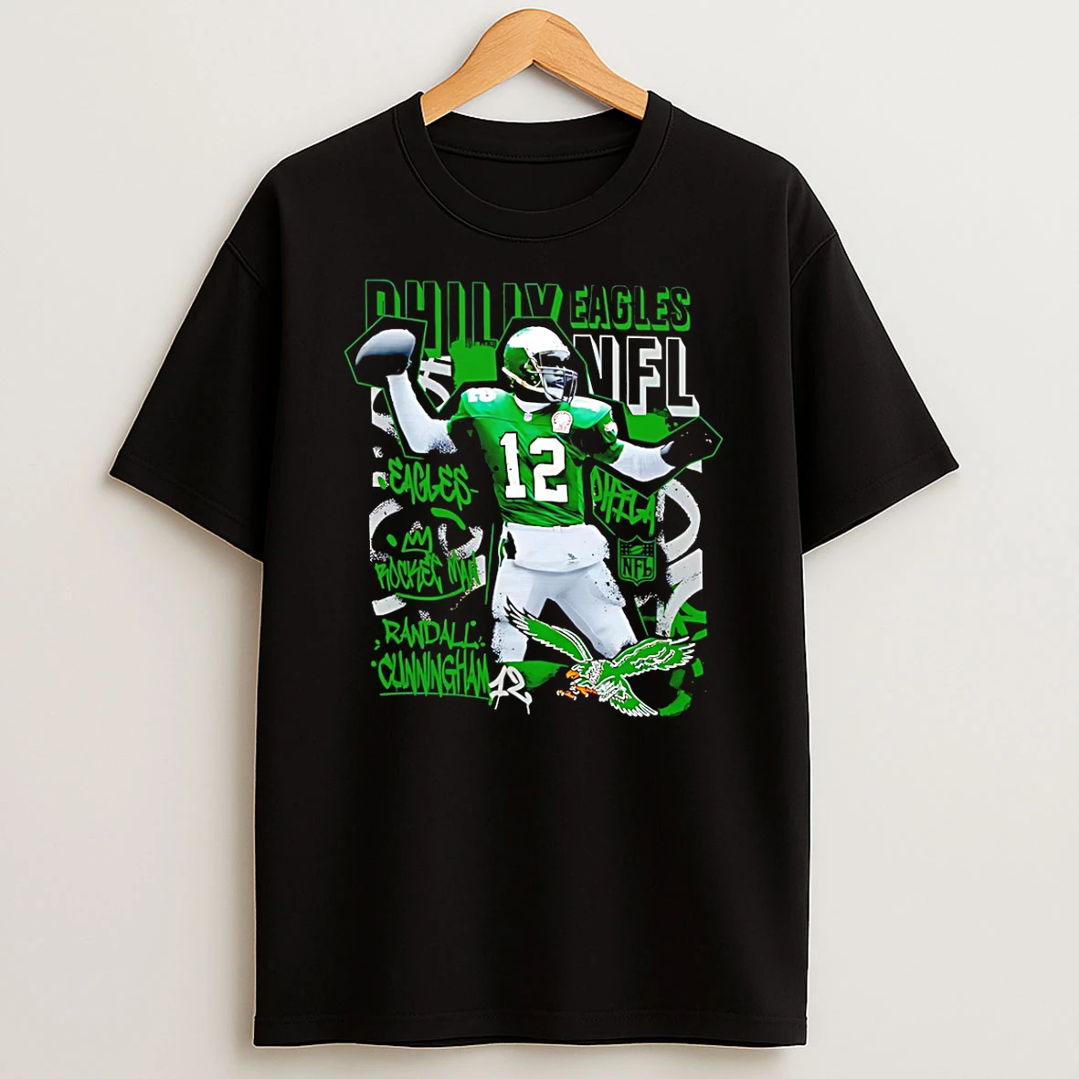 Randall Cunningham Philadelphia Eagles Star Player T Shirt