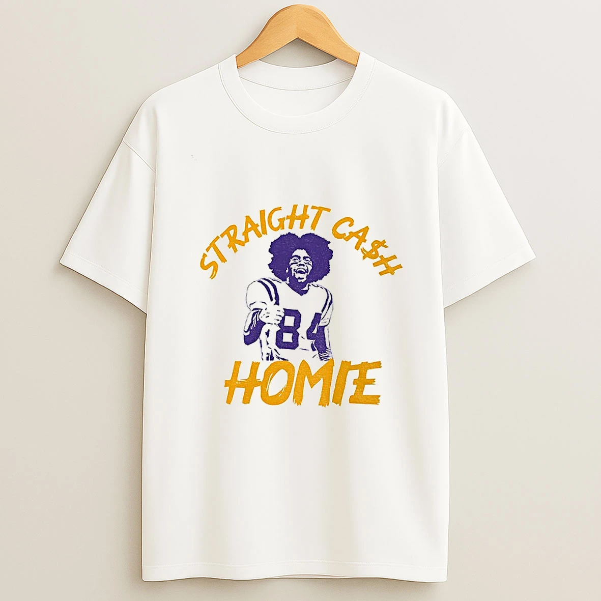 Randy Moss Minnesota Vikings Football Straight Cash Homie T Shirt