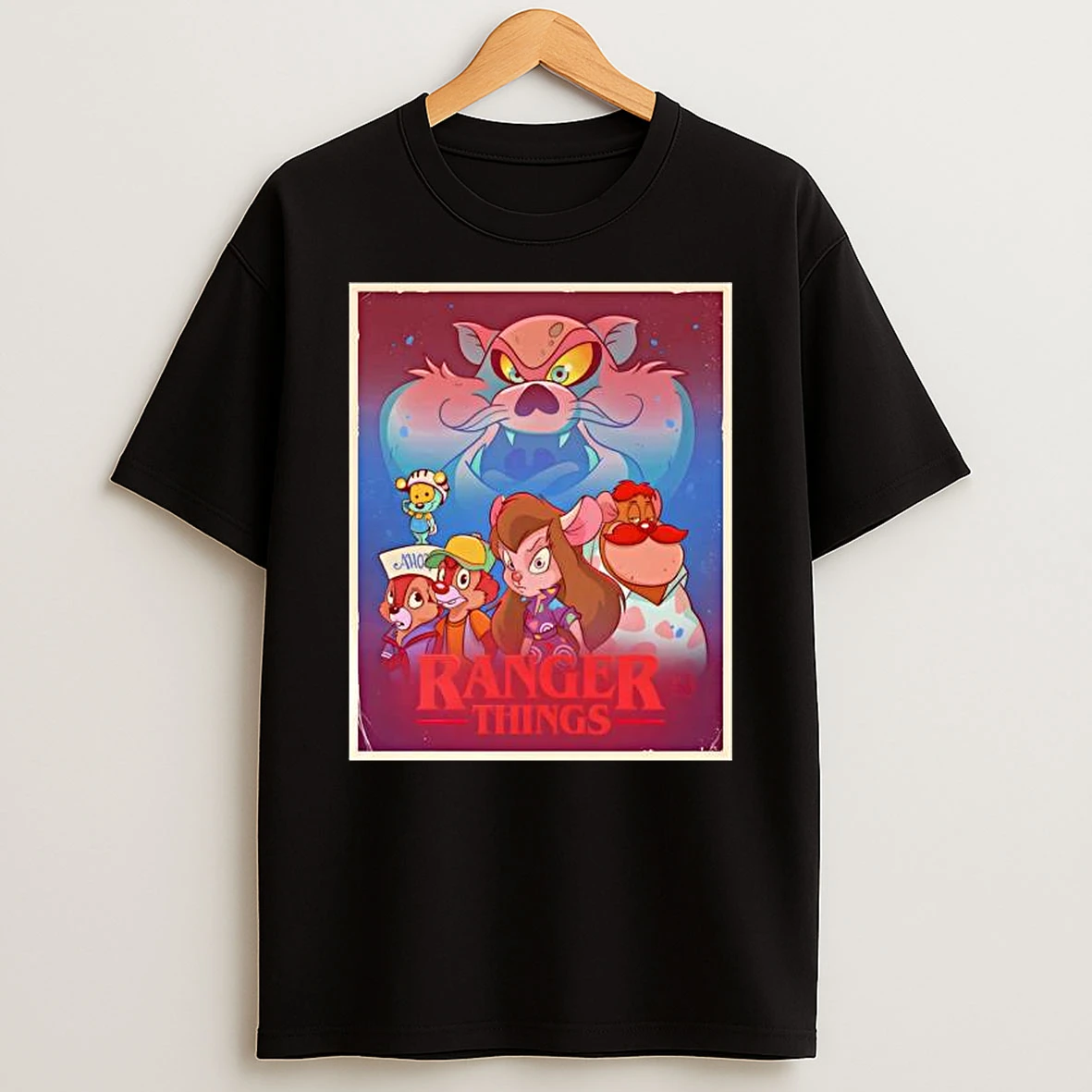 Ranger Things Disney Chip N Dale Stranger Things T Shirt