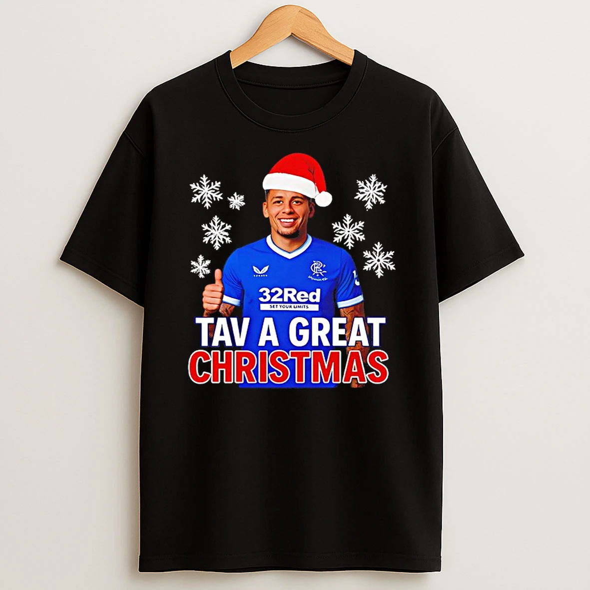Rangers Santa Hat Tav A Great Christmas T Shirt