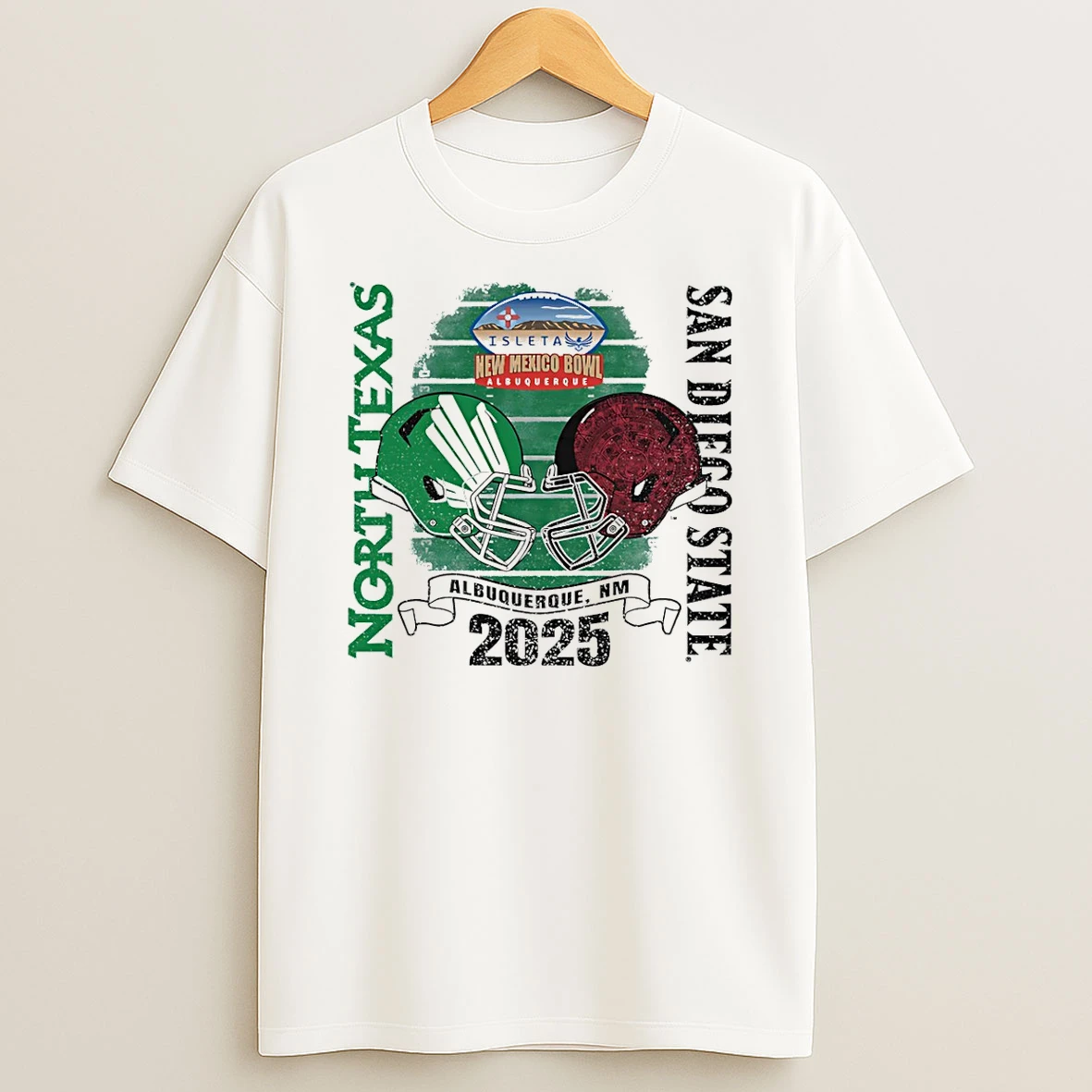 Rate Bowl 2025 Texas Mean Green Vs San Diego State Aztecs T Shirt