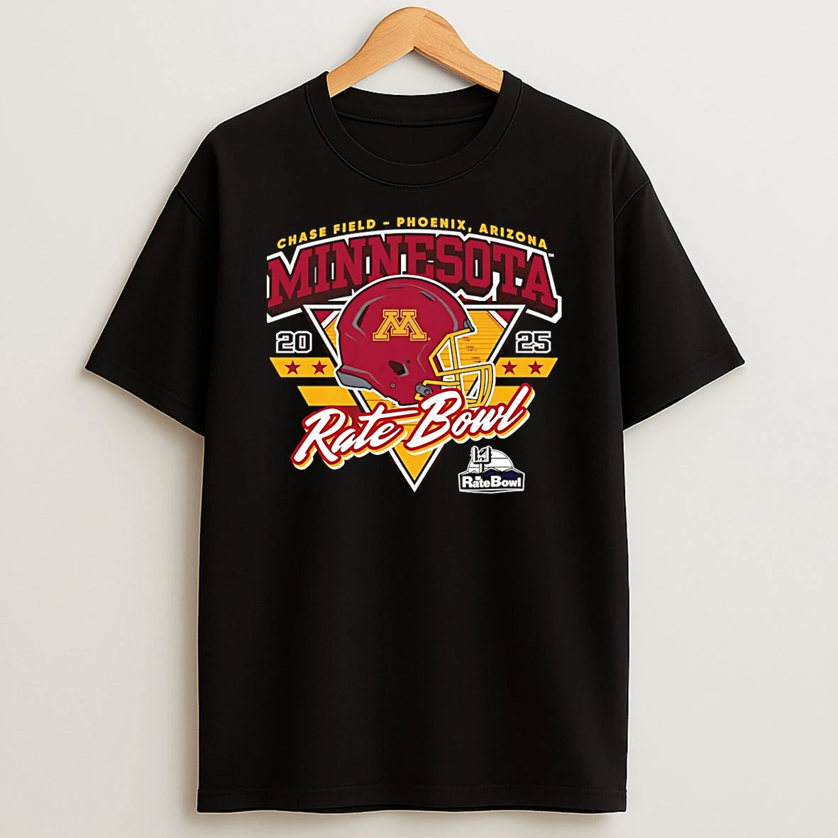Rate Bowl 2025 University Of Minnesota Golden Gophers Shield Of Dreams T Shirt