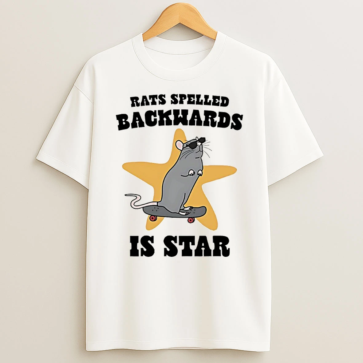 Rats Spelled Backwards Is Star Circle T Shirt