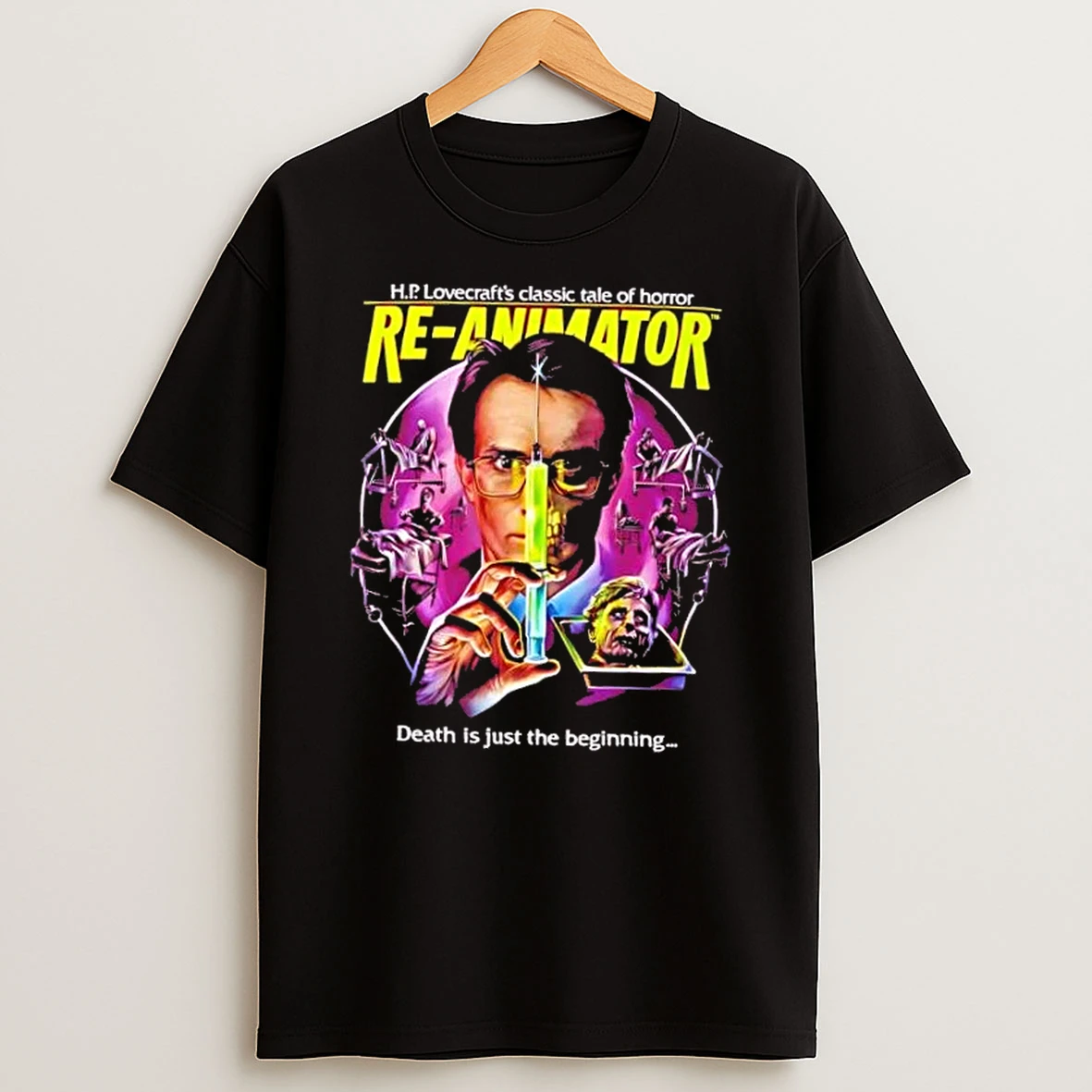 Re Animator Herbert West Horror Movie T Shirt