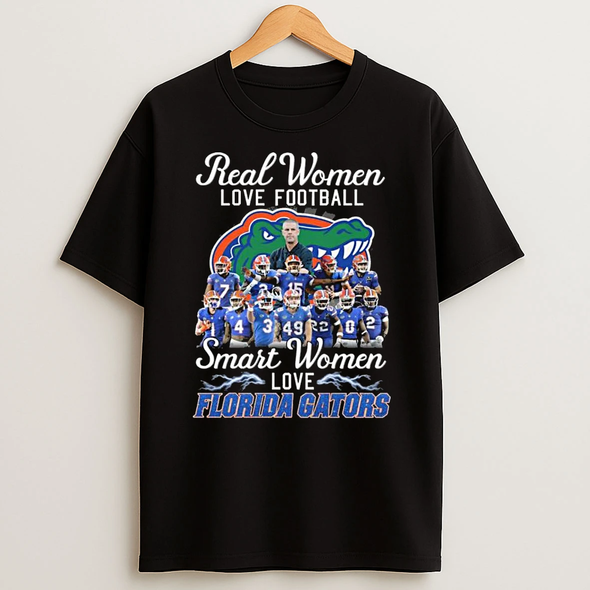 Real Women Love Football Smart Women Love Florida Gators 2026 T Shirt