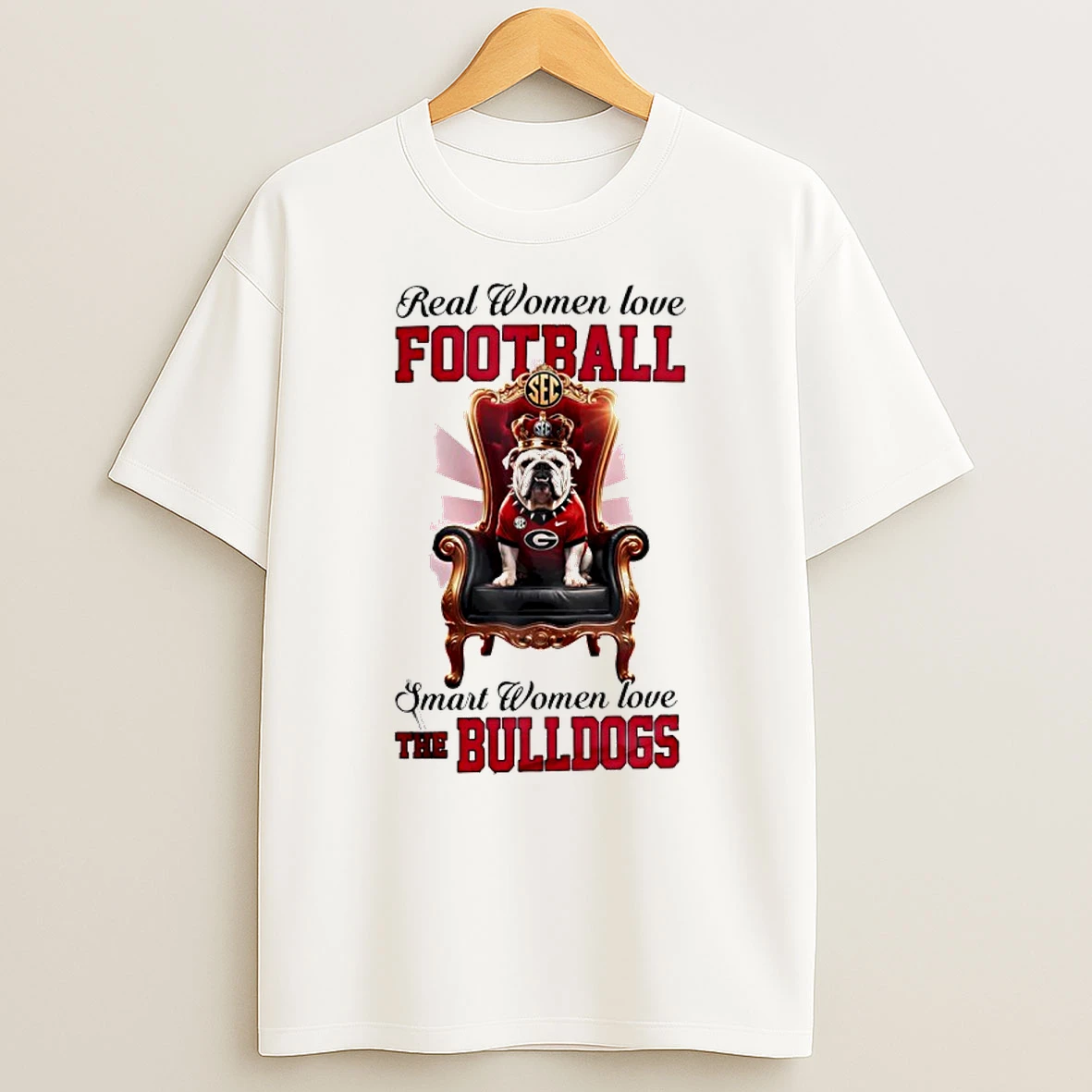 Real Women Love Football Smart Women Love The Georgia Bulldogs 2025 Champions T Shirt