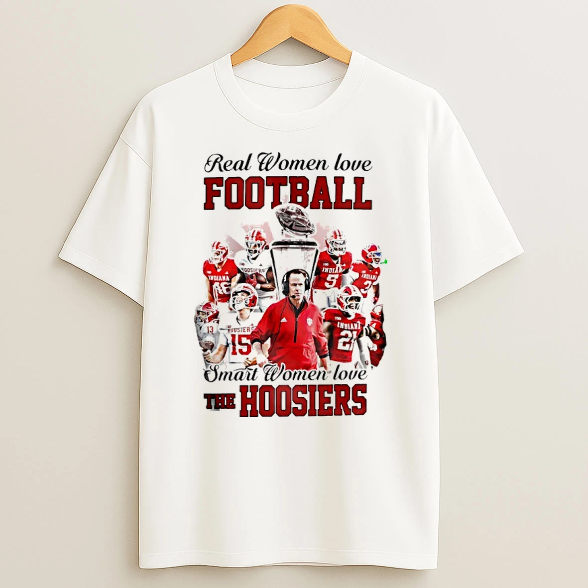 Real Women Love Football Smart Women Love The Indiana Hoosiers 2025 Champions T Shirt