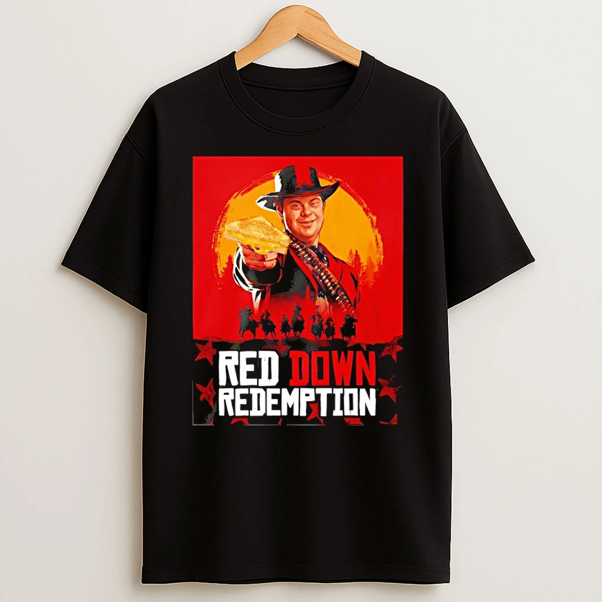 Red Down Redemption T Shirt