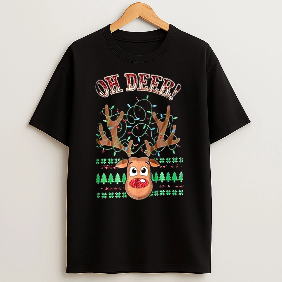 Reindeer Oh Deer Ugly Christmas T Shirt