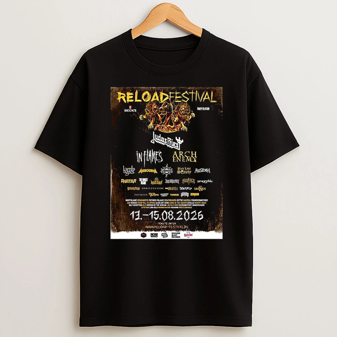 Reloaded Festival Full Lineup In Sulingen Germany From August 13 To 15 2026 T Shirt