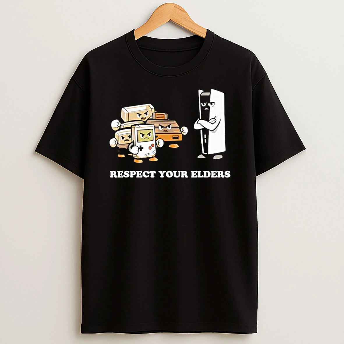 Respect Your Elders Retro 90s Gaming T Shirt