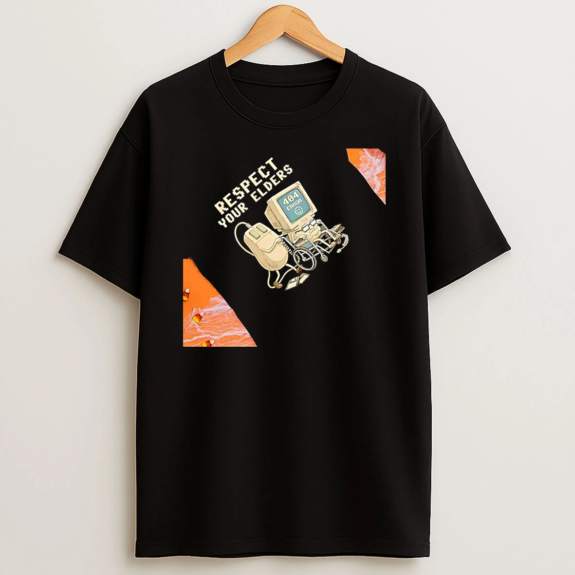 Respect Your Elders Classic Mouse And Monitor Womens T Shirt
