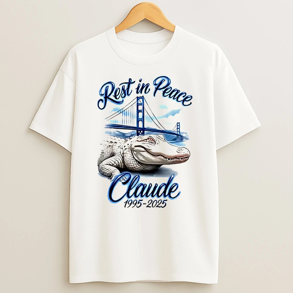 Rest In Peace Claude 1995 2025 Crocodile T Shirt