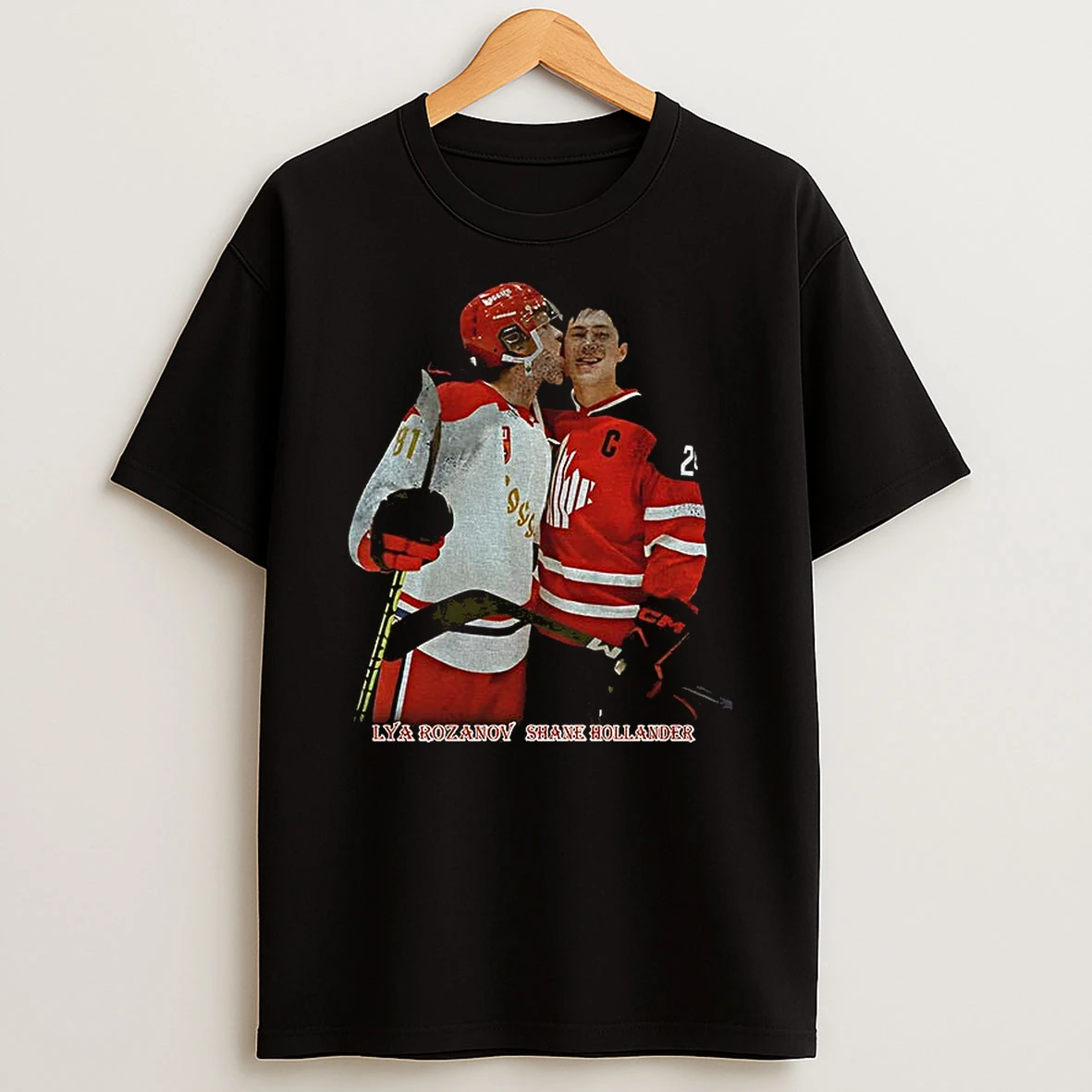 Retro Ilya Rozanov Licks Shane Hollander Face Photo T Shirt